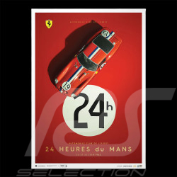 Ferrari Poster 250 GTO n° 19 24h Le Mans 1962 50 x 70 cm PROD01000792