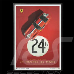 Ferrari Poster 250 GTO n° 19 24h Le Mans 1962 50 x 70 cm PROD01000792