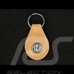 Alfa Romeo Keyring Leather Beige