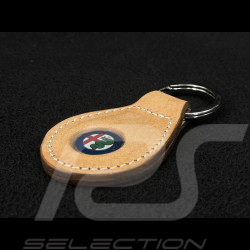 Alfa Romeo Schlüsselanhänger Leder Beige
