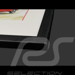 Alfa Romeo Frame Giulia Spider Black Wooden Frame with Sketch 25 x 30 cm - Uli Ehret