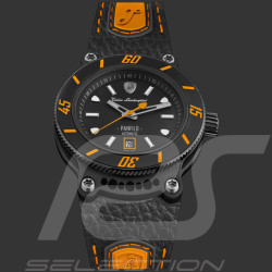 Lamborghini Automatikuhr Panfilo Tonino Leather Schwarz / Orange TLF-T03-3