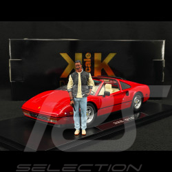 Set of Ferrari 328 GTS 1985 US-Version + Axel Foley Figurine Beverly Hills Cop II 1/18 KK Scale KKDC181701 - KKFIG028