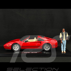 Duo Ferrari 328 GTS 1985 US-Version + Figurine Axel Foley Le Flic de Beverly Hills II 1/18 KK Scale KKDC181701 - KKFIG028
