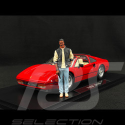 Set of Ferrari 328 GTS 1985 US-Version + Axel Foley Figurine Beverly Hills Cop II 1/18 KK Scale KKDC181701 - KKFIG028
