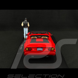 Set von Ferrari 328 GTS 1985 US-Version + Axel Foley Figur Beverly Hills Cop II 1/18 KK Scale KKDC181701 - KKFIG028