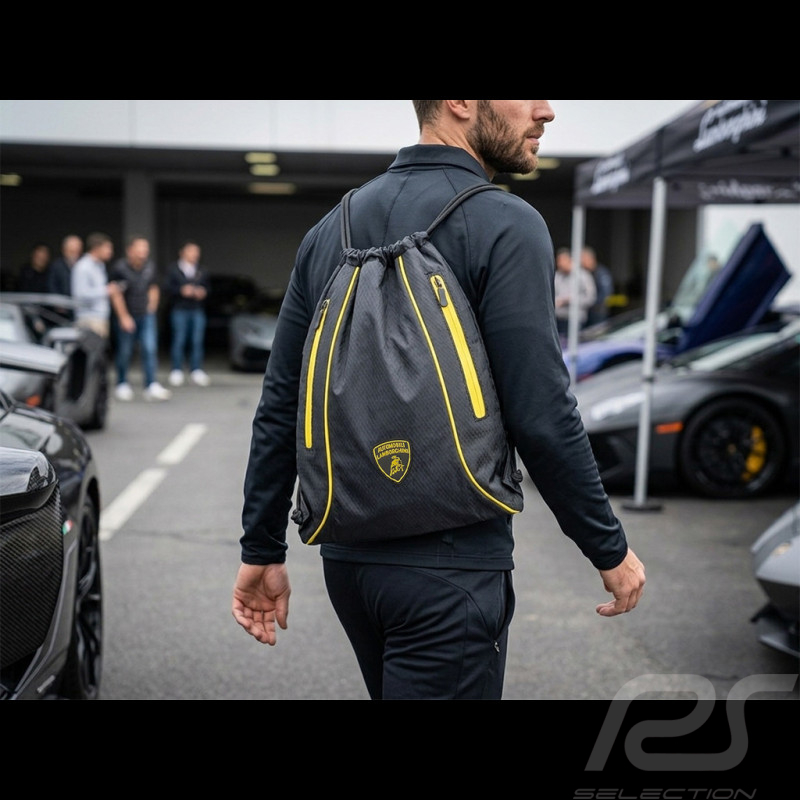 Lamborghini Lightweight Backpack Black / Yellow GRS22010