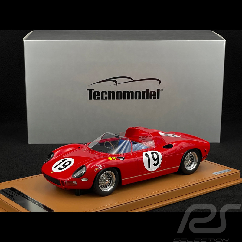 Ferrari 330P n° 19 3ème 24h Le Mans 1964 1/18 Tecnomodel TM18-309D