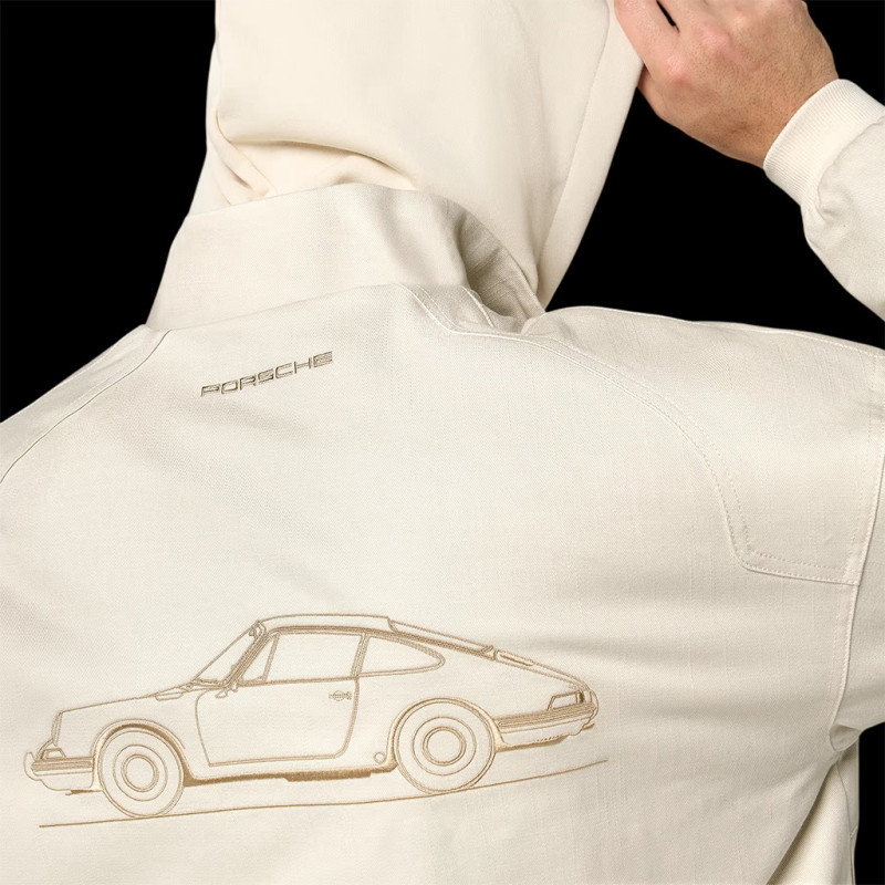 Porsche 911 Jacket Legacy Puma Pepita Beige 637101-09 - Unisex
