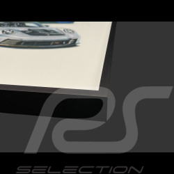 Porsche Rahmen 911 GT3 RS Typ 992 2024 Weissach Package Schwarzer Holzrahmen mit Skizze 40 x 50 cm - Uli Ehret