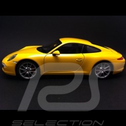 Porsche 991 Carrera S jaune 1/18 Welly 18047