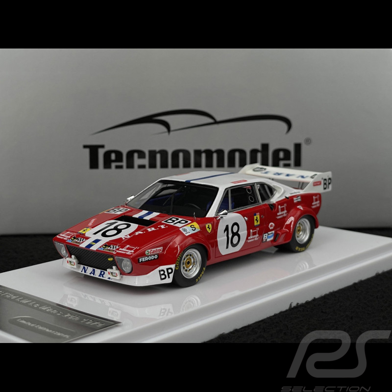 Ferrari 308 GTB4 LM n° 18 24h Le Mans 1974 1/43 Tecnomodel TM43-30A