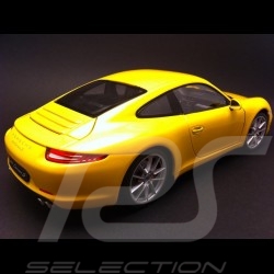 Porsche 991 Carrera S jaune 1/18 Welly 18047Y 