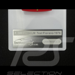Niki Lauda Ferrari 308 GTB4 LM n° 0 Fiorano Test 1976 1/43 Tecnomodel TM43-65A