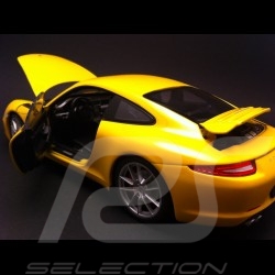 Porsche 991 Carrera S jaune 1/18 Welly 18047