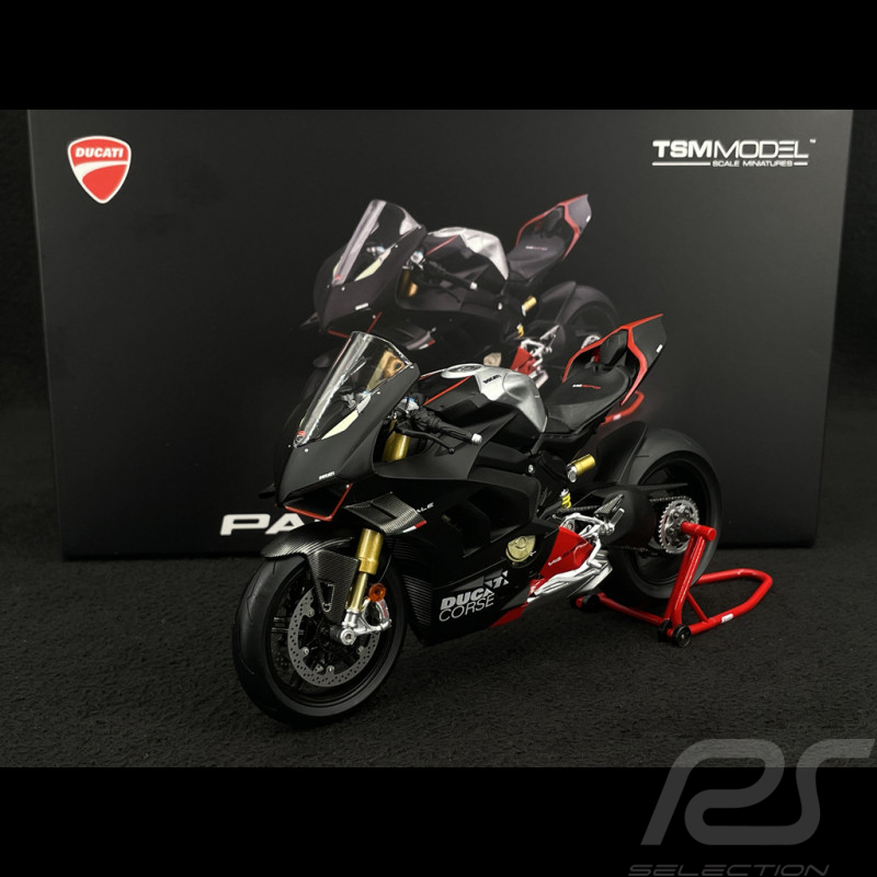 Ducati Panigale V4 SP2 2023 Mattschwarz 1/12 TrueScale Models TSMMC0019