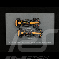 McLaren MCL39 Lando Norris n° 4 / Oscar Piastri n° 81 Sieger der F1 Konstrukteursweltmeisterschaft 2025 F1 1/64 Spark 64S084