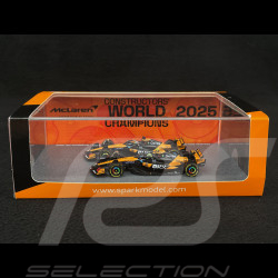 McLaren MCL39 Lando Norris n° 4 / Oscar Piastri n° 81 Vainqueur Championnat du Monde Constructeur 2025 F1 1/64 Spark 64S084