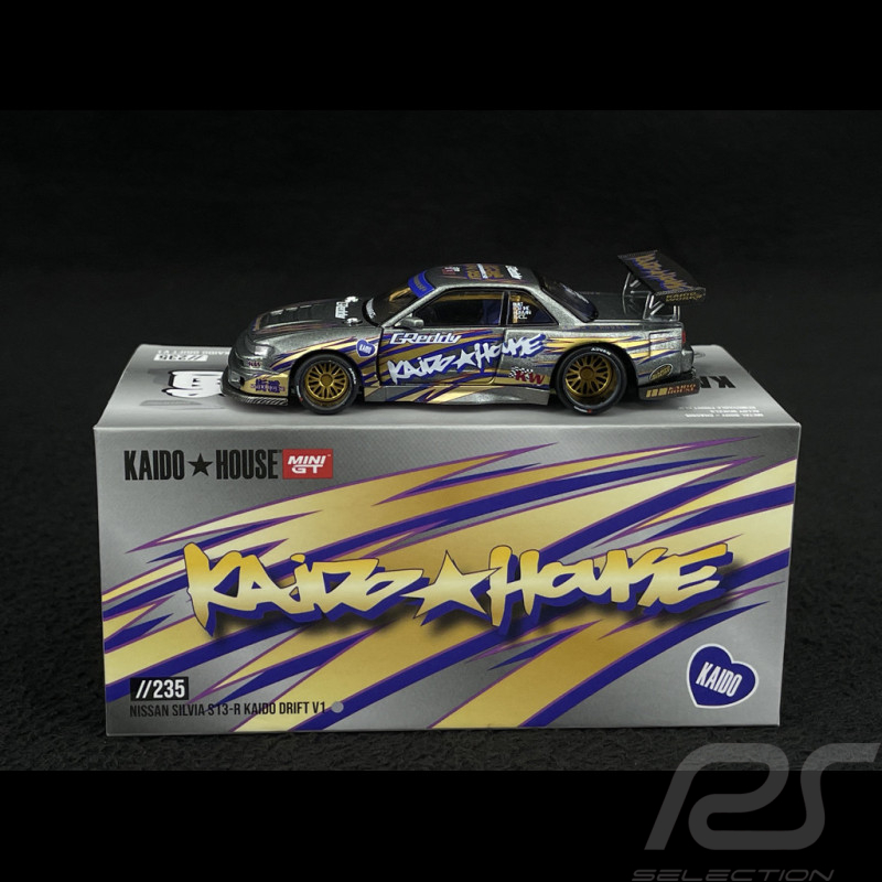 Nissan Silvia S13-R Kaido Drift V1 1991 1/64 Mini GT KHMG235