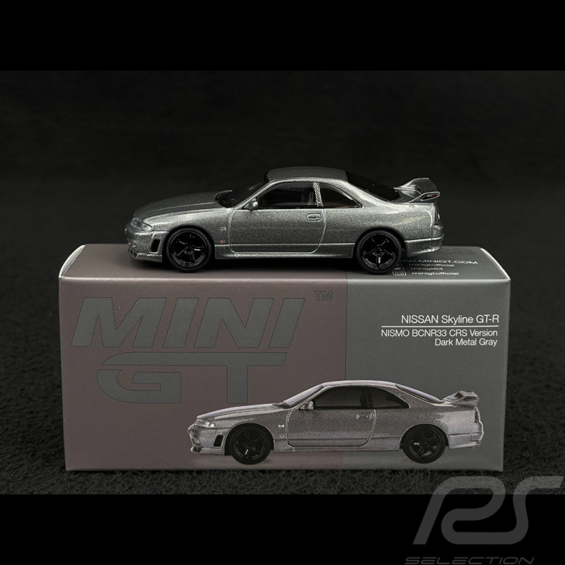 Nissan Skyline GT-R Nismo BCNR33 CRS Version 1993 Dunkelgrau 1/64 Mini GT MGT01128-R