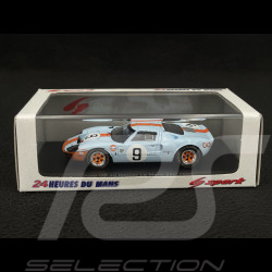 Ford GT40 Mk I n° 9 Gulf Sieger 24h Le Mans 1968 1/43 Spark 43LM68