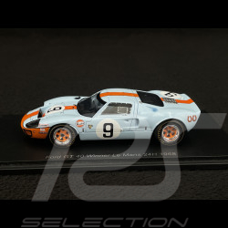 Ford GT40 Mk I n° 9 Gulf Winner 24h Le Mans 1968 1/43 Spark 43LM68