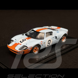 Ford GT40 Mk I n° 9 Gulf Winner 24h Le Mans 1968 1/43 Spark 43LM68