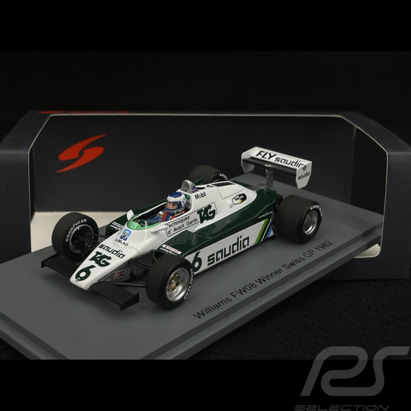 Keke Rosberg Williams FW08 n° 6 Vainqueur GP Suisse 1982 1/43 Spark S7498
