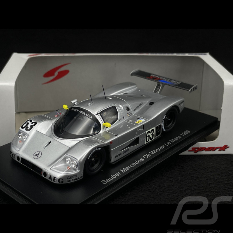 Sauber Mercedes C9 n° 63 Vainqueur 24h Le Mans 1989 1/43 Spark 43LM89