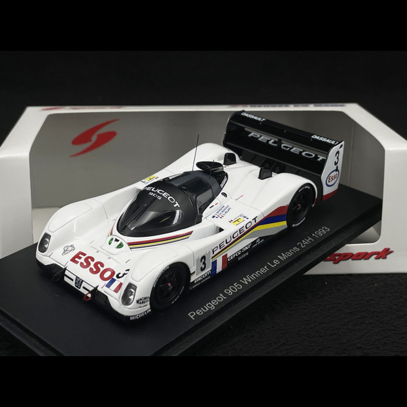 スパーク1/43 プジョー905 スパイダー #5 ヨーロピアンカップ 1992 peugeot-905-evo-ndeg-3-winner-