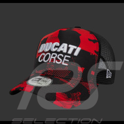 Ducati Cap Official Trucker New Era Camou Schwarz / Rot 60897573 - unisex