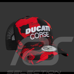 Ducati Hat Official Trucker New Era Camou Black / Red 60897573 - unisex
