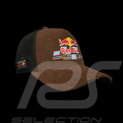 Casquette Red Bull Racing Officielle F1 Team Trucker Velours Côtelé  New Era Marron 60897533 - mixte