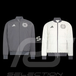 Mercedes Jacket AMG-Petronas Reversible F1 Team Adidas Grey / Beige KR3572 - unisex
