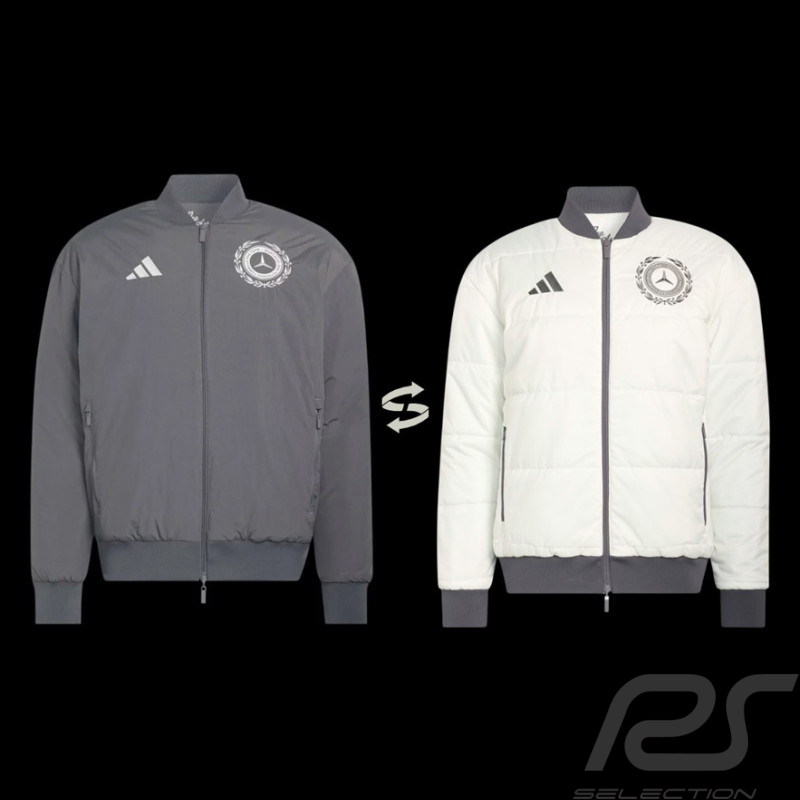 Veste Mercedes AMG-Petronas Réversible F1 Team Adidas Gris / Beige KR3572 - mixte