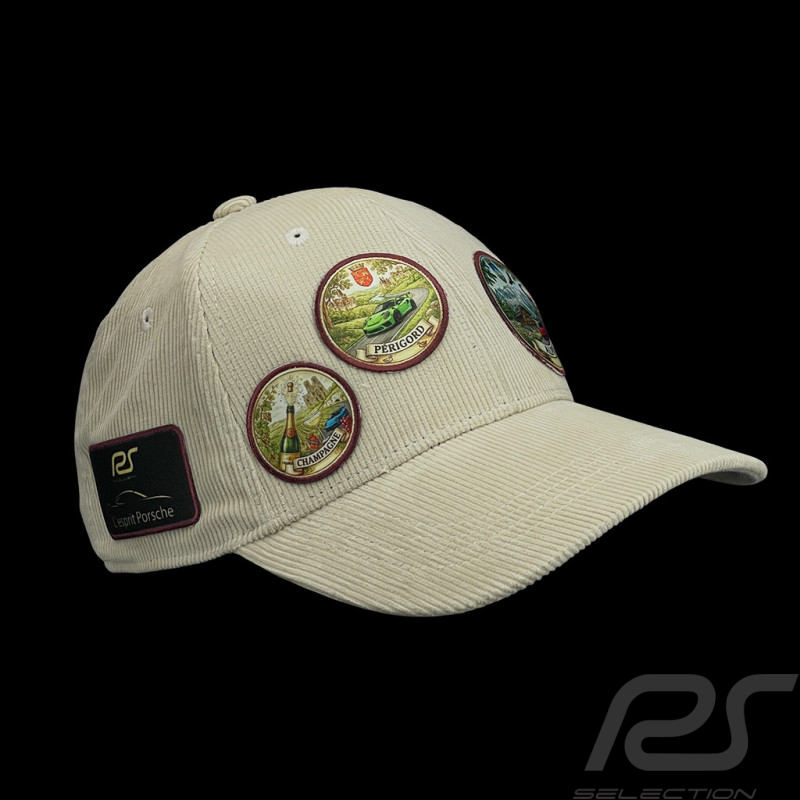 Casquette Exclusive RS Club Velours Côtelé Beige avec Patch