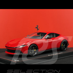 Ferrari Amalfi 2024 Rosso Corsa Schwarze Felgen 1/18 BBR Models P18272A1