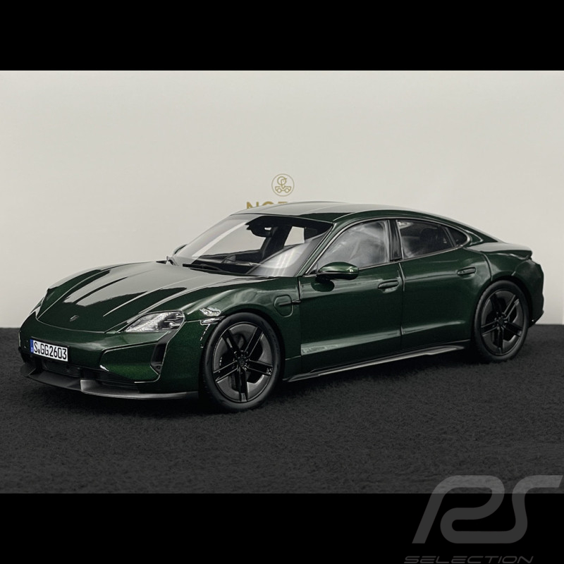 Porsche Taycan Turbo S 2024 Eichengrün Neo 1/18 Norev 187655