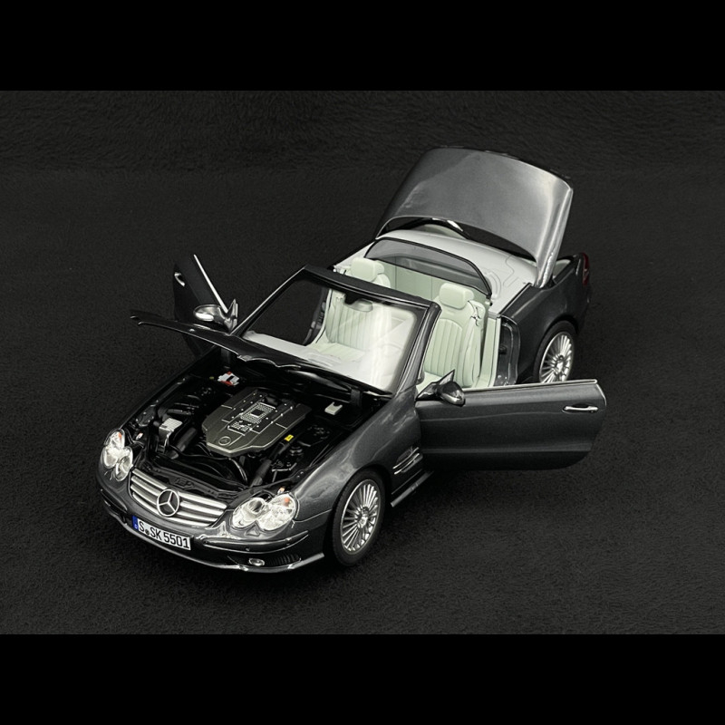 Mercedes-Benz SL 55 AMG 2003 Metallic Grey 1/18 Norev 183844
