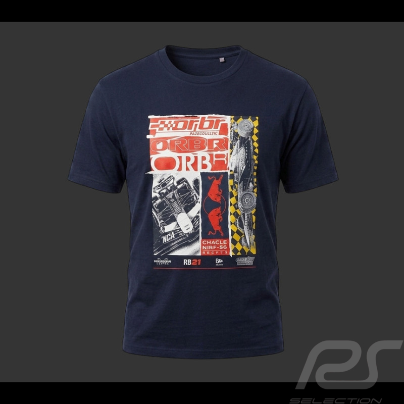 T-Shirt Red Bull Racing F1 Team Graphique Bleu Marine New Era 60897472 - Mixte