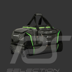 Lamborghini Trolley Squadra Corse Travel Bag Black / Grey / Green LC322104