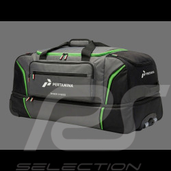 Lamborghini Trolley Squadra Corse Travel Bag Black / Grey / Green LC322104