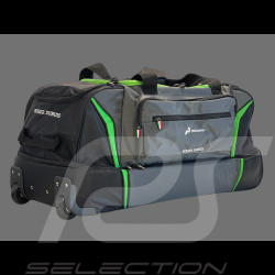 Lamborghini Trolley Squadra Corse Travel Bag Black / Grey / Green LC322104