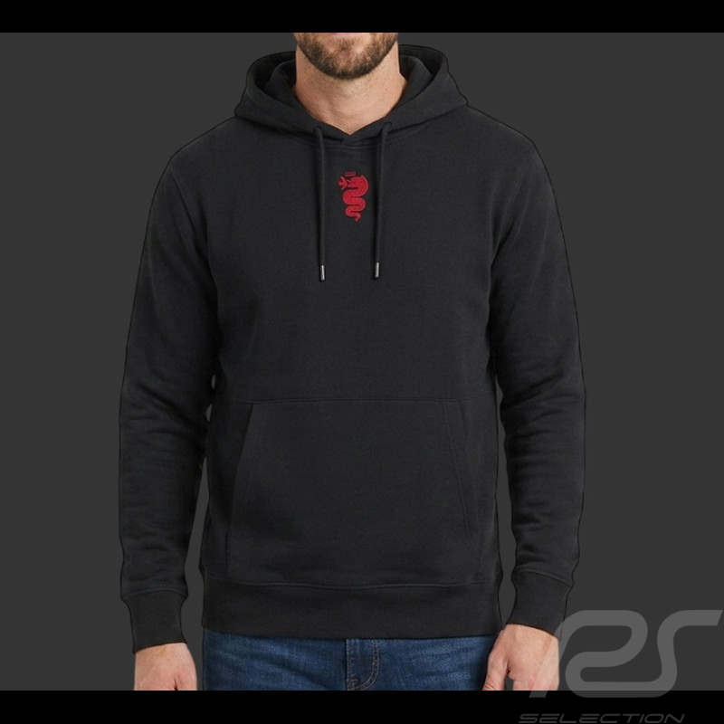 Alfa Romeo Hoodie Black AR2202BK - Unisex