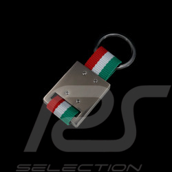 Lamborghini Keyring Squadra Corse Italian Flag Green / White / Red LB17K