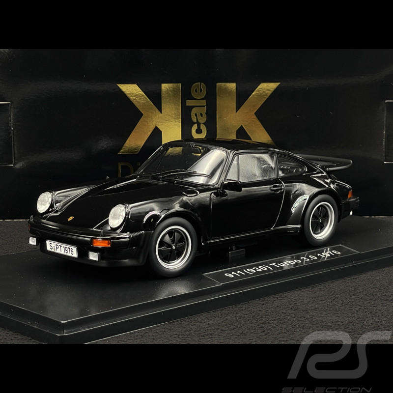 Porsche 911 Turbo 3.0 Type 930 1976 Black 1/18 KK Scale KKDC180575