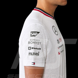 T-shirt Mercedes Pas Cher AMG Petronas F1 Team Tommy Hilfiger Blanc 701227950-001- homme