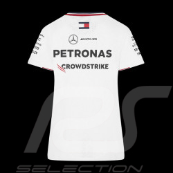 Mercedes T-Shirt Günstige AMG Petronas F1 Team Tommy Hilfiger Weiß 701227951-001- damen