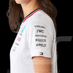 Mercedes T-Shirt Günstige AMG Petronas F1 Team Tommy Hilfiger Weiß 701227951-001- damen