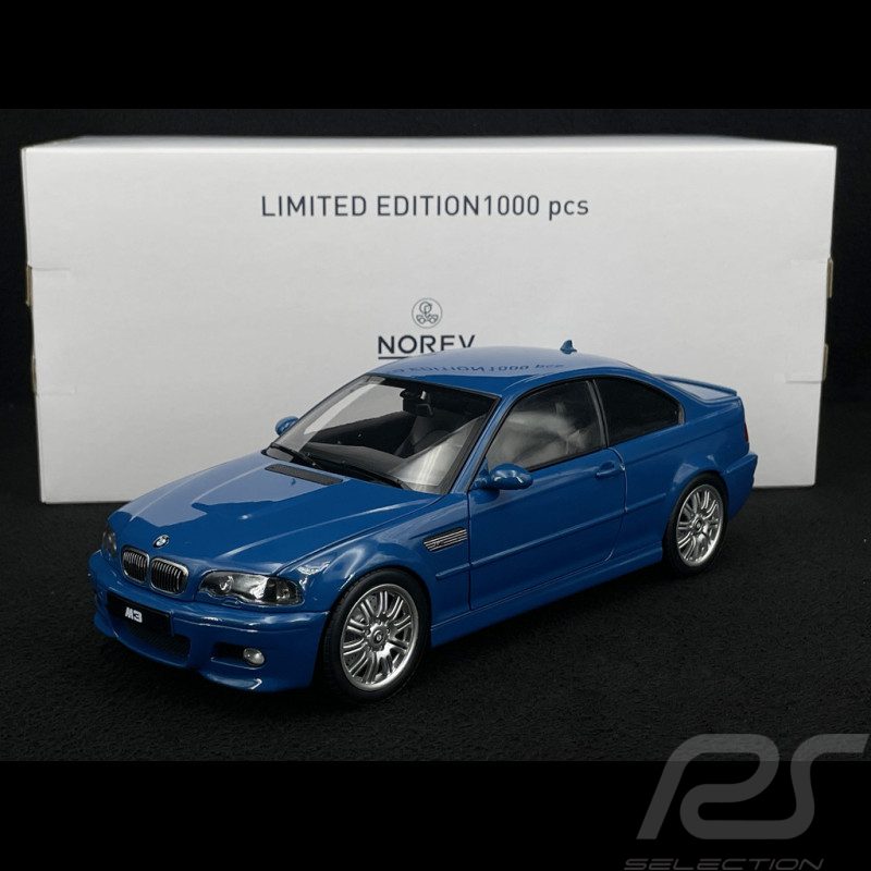 BMW M3 CSL E46 2000 Blue 1/18 Norev 183001